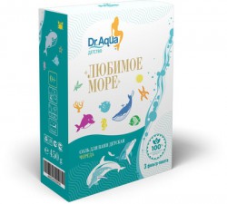 Соль морская для ванн, Dr.Aqua (Доктор Аква) 450 г Любимое море детство череда