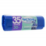 Мешки для мусора, Чистюля 35 л 30 шт легкая с завязками-ушками