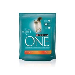 Сухой корм, Purina One (Пурина Ван) 200 г для кошек курица и рис