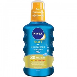 Спрей солнцезащитный, Nivea (Нивея) 200 мл арт. 85803 сан Невидимая защита SPF 30