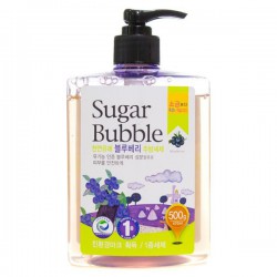 Средство для мытья посуды овощей и фруктов, Sugar Bubble (Шугар Баббл) 500 г 470 мл черника