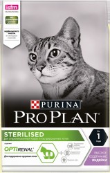 Сухой корм, Proplan (Проплан) 400 г №1 для кастрированных котов и стерилизованных кошек с курицей и индейкой