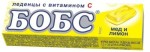 Леденцы, Бобс 3.5 г 10 шт медово-лимонные БАД