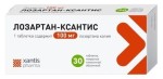 Лозартан-Ксантис, таблетки покрытые пленочной оболочкой 100 мг 30 шт