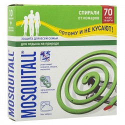 Спираль, Mosquitall (Москитол) №10 Защита для взрослых от комаров